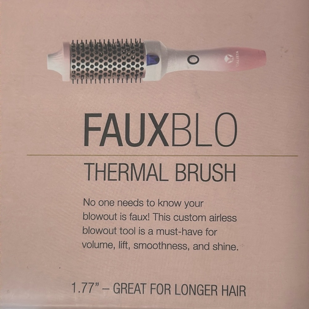 Calista FauxBlo Thermal Brush (Pink Ombre)1.77” Great for Long Hair - Picture 2 of 8